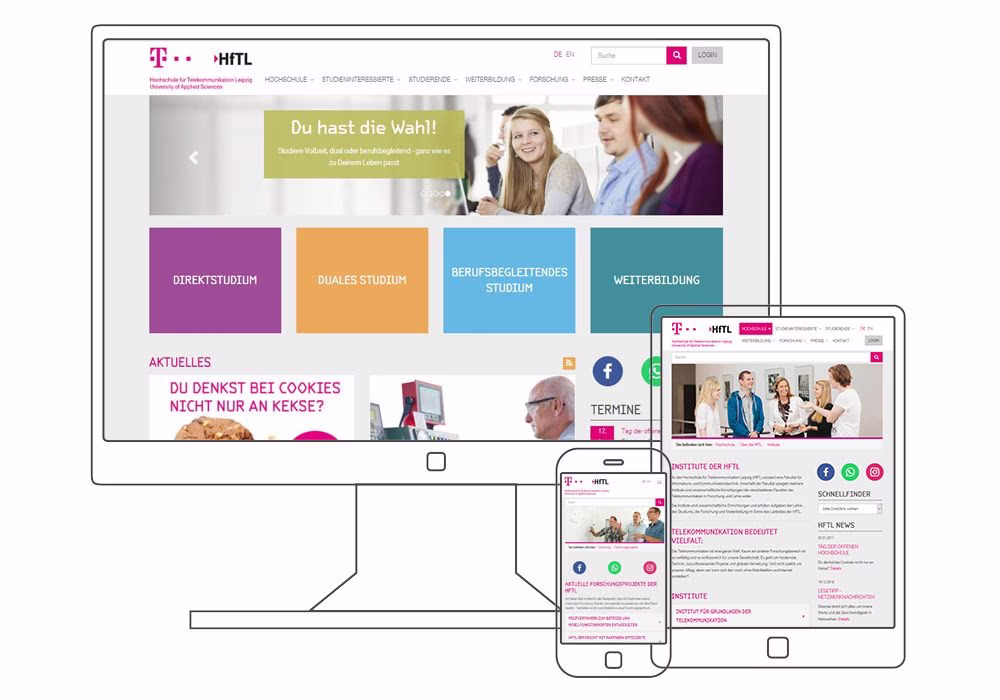 HfTL Website responsive