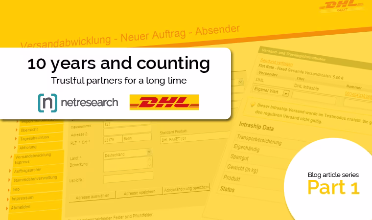 Netresearch & DHL Partnership 10 years