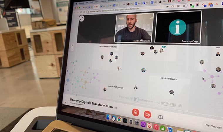 Barcamp Digitale Transformation: Impulsredner und Lounge wunderbar Plagwitz