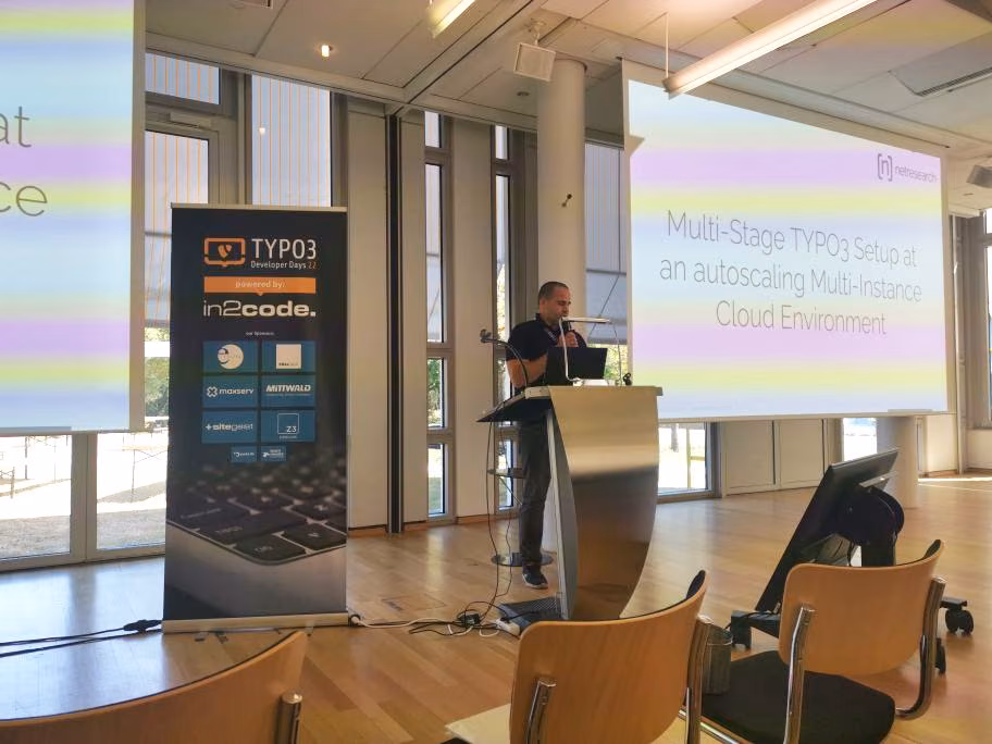 Tobias Head of DXP Pro-Session-Vortrag bei den TYPO3 Developer Days 2022