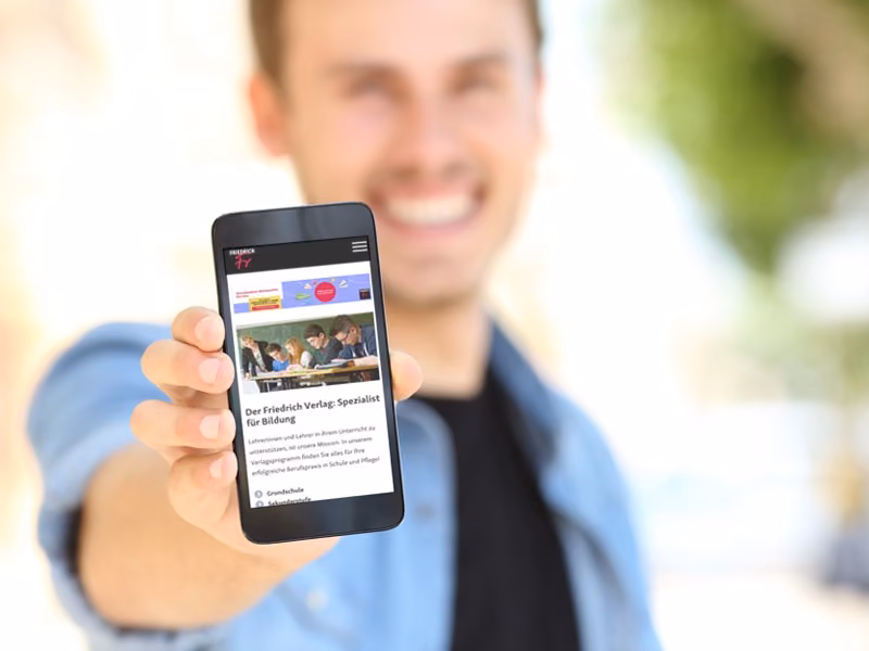 Responsive Website Friedrich Verlag (Klett Gruppe)