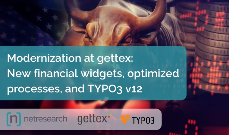 gettex: TYPO3 website relaunch with finance widgets and TYPO3 v12